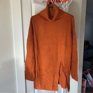 Cozy Womens Sweater Oversized Perkins Neck Size M